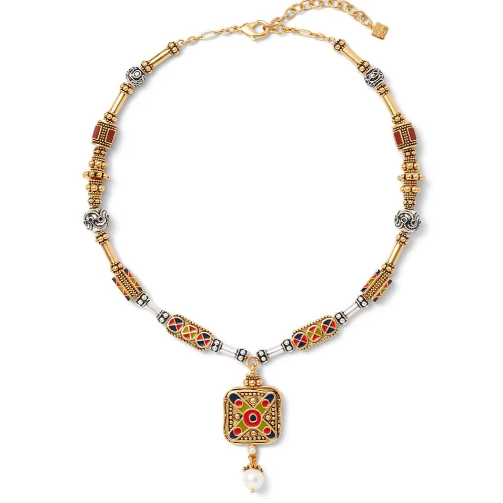 medieval_byzantine_statement_necklace_and_drop_earrings_set_2.webp Medieval Byzantine Statement Necklace and Drop Earrings Set*The Met Store Store