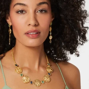 Mediterranean Coin Statement Necklace*The Met Store Fashion