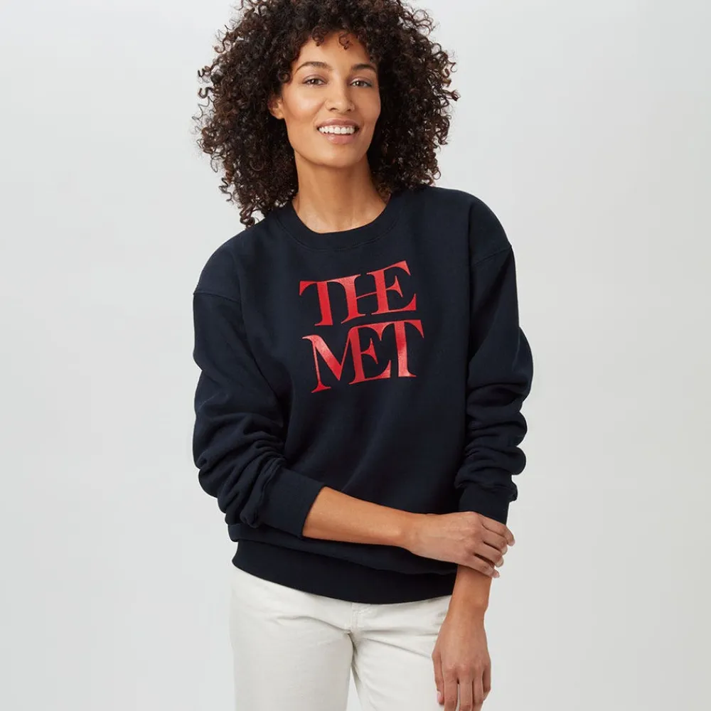met_logo_crew_neck_sweatshirt_1.webp Met Logo Crew Neck Sweatshirt*The Met Store Discount