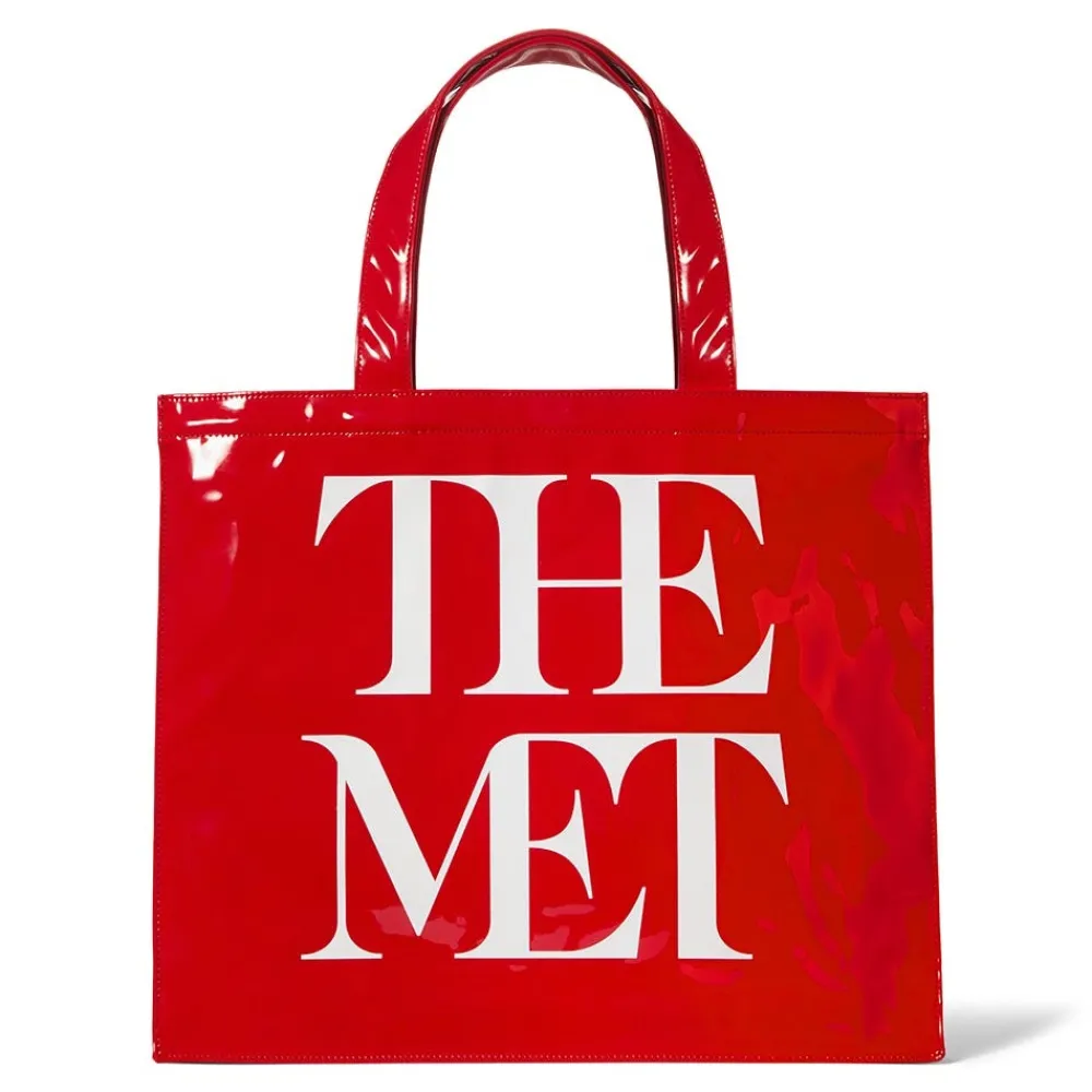 met_logo_vinyl_tote_2.webp Met Logo Vinyl Tote*The Met Store Sale