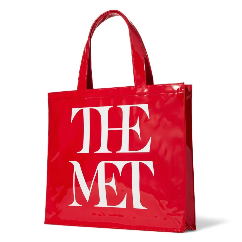 met_logo_vinyl_tote_4.webp Met Logo Vinyl Tote*The Met Store Sale