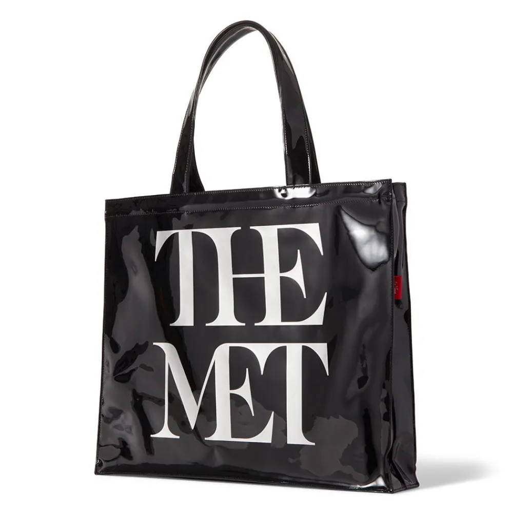 met_logo_vinyl_tote_8.webp Met Logo Vinyl Tote*The Met Store Sale