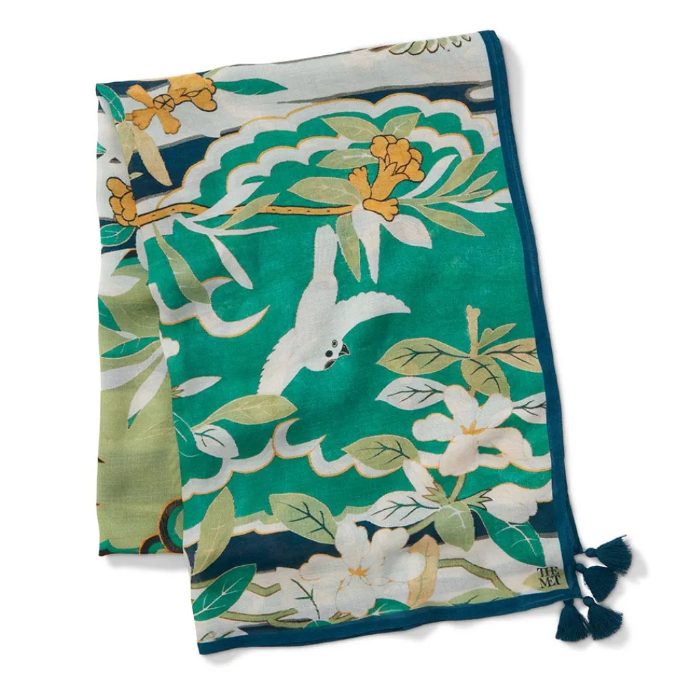 ming_birds_and_flowering_branches_oversize_oblong_scarf_4.webp Ming Birds and Flowering Branches Oversize Oblong Scarf*The Met Store Best Sale