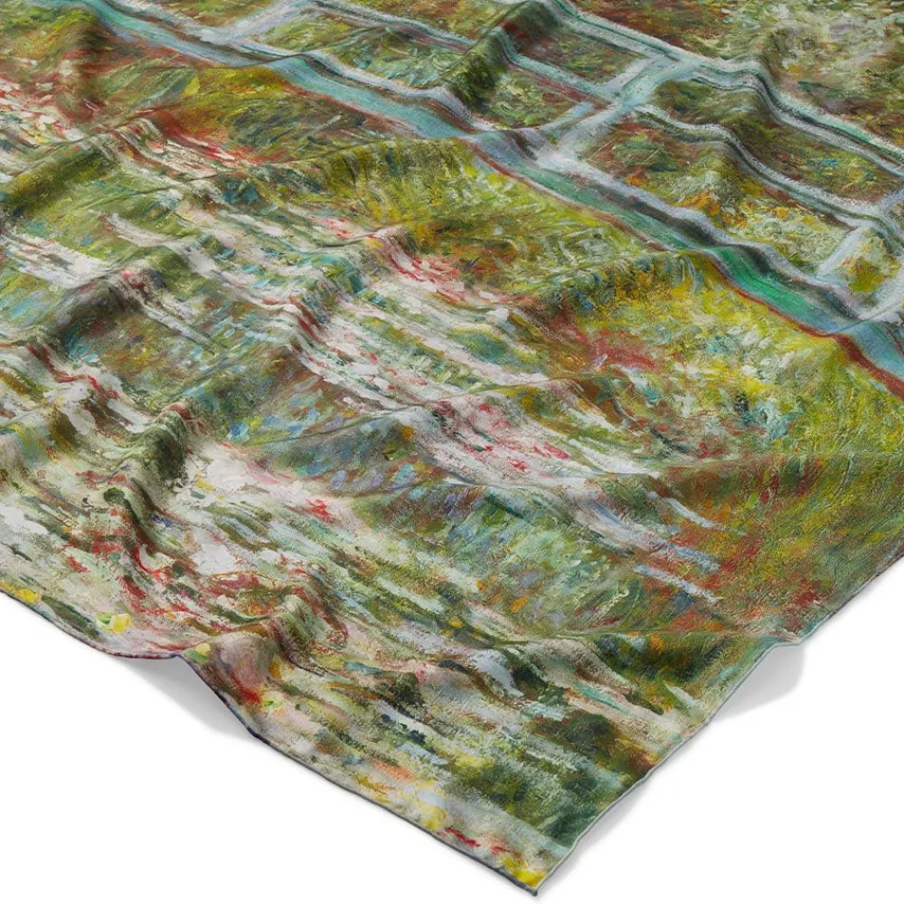 monet_blooms_doublesided_square_silk_scarf_4.webp Monet Blooms Double-Sided Square Silk Scarf*The Met Store Discount