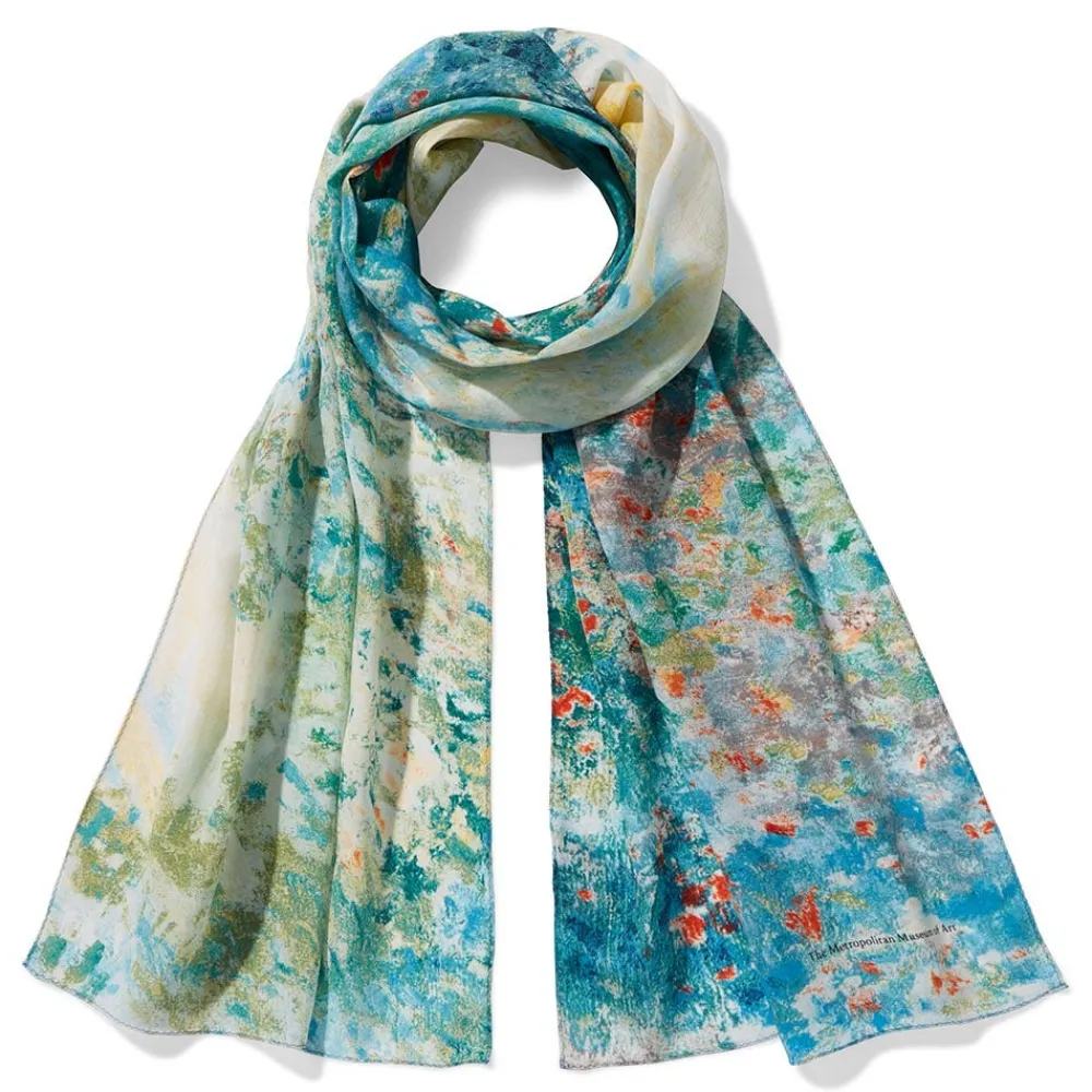 monet_garden_at_argenteuil_oblong_silk_scarf_0.webp Monet Garden at Argenteuil Oblong Silk Scarf*The Met Store Shop