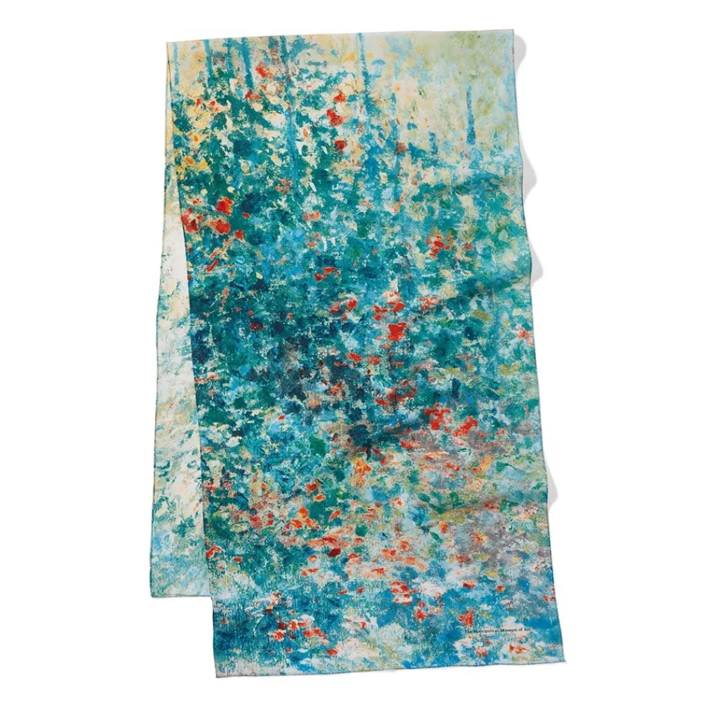 monet_garden_at_argenteuil_oblong_silk_scarf_2.webp Monet Garden at Argenteuil Oblong Silk Scarf*The Met Store Shop