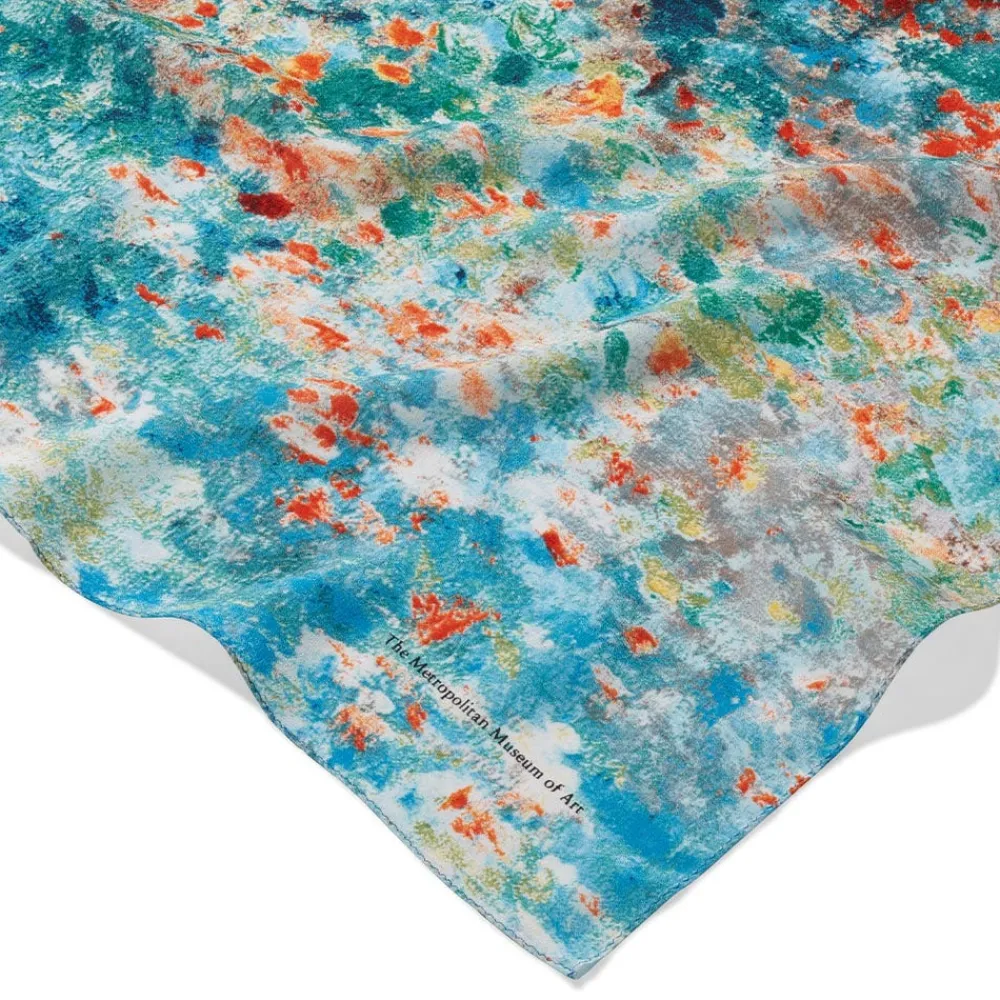 monet_garden_at_argenteuil_oblong_silk_scarf_3.webp Monet Garden at Argenteuil Oblong Silk Scarf*The Met Store Shop