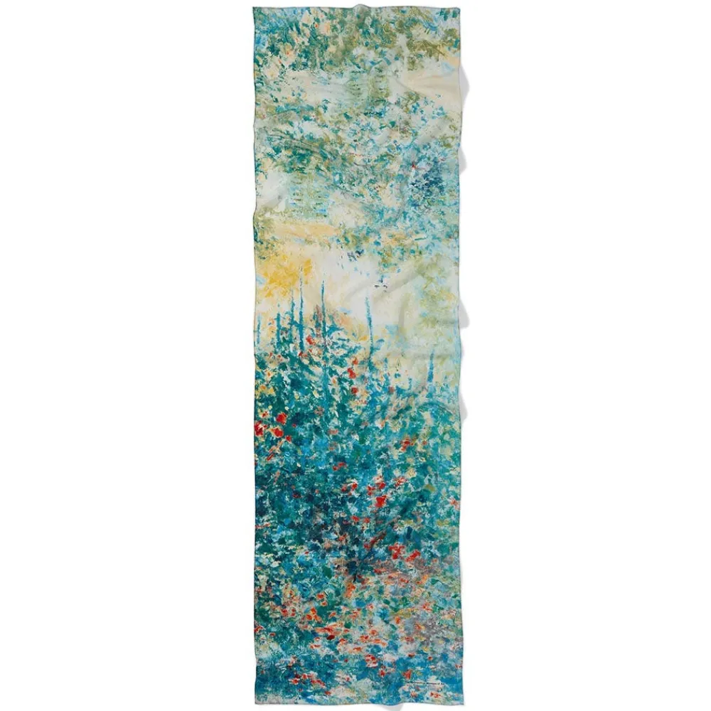 monet_garden_at_argenteuil_oblong_silk_scarf_4.webp Monet Garden at Argenteuil Oblong Silk Scarf*The Met Store Shop