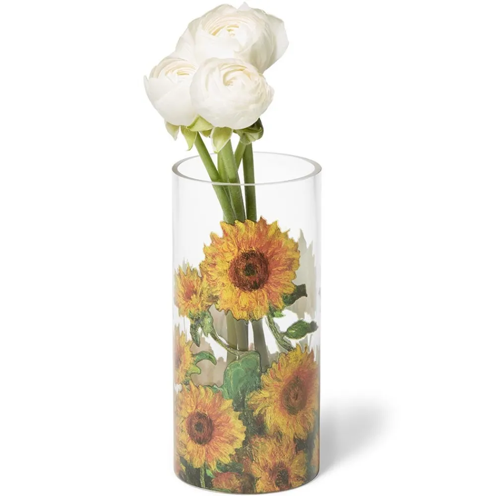 monet_sunflowers_glass_vase_3.webp Monet Sunflowers Glass Vase*The Met Store Best