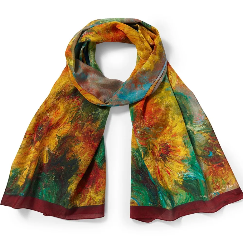 monet_sunflowers_oblong_silk_scarf_0.webp Monet Sunflowers Oblong Silk Scarf*The Met Store Sale