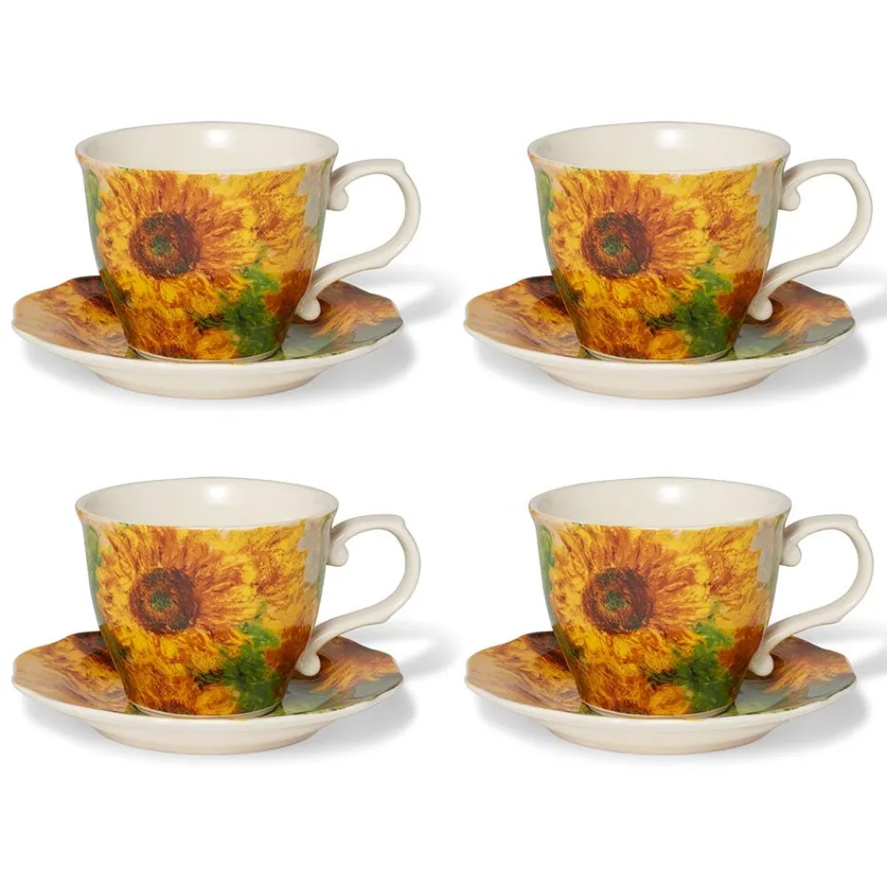 monet_sunflowers_teacup_and_saucer_2.webp Monet Sunflowers Teacup and Saucer*The Met Store Fashion