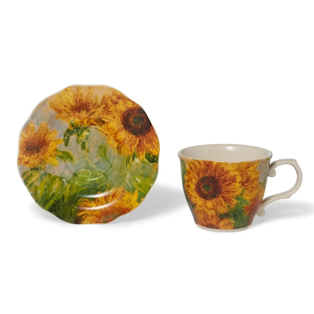 monet_sunflowers_teacup_and_saucer_3.webp Monet Sunflowers Teacup and Saucer*The Met Store Fashion