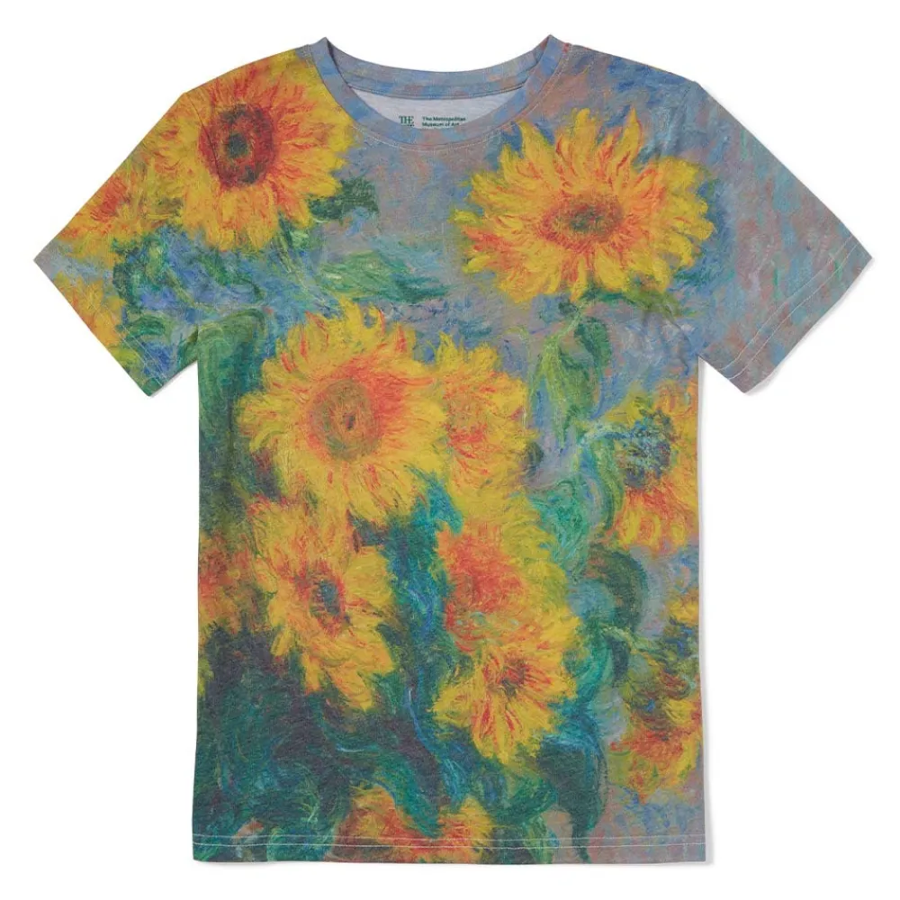 monet_sunflowers_womens_tee_0.webp Monet Sunflowers Women's Tee*The Met Store Hot