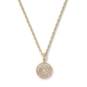 Mother-of-Pearl Mosaic T-Bar Pendant Necklace*The Met Store Best
