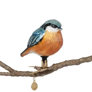 Nuthatch Handmade Glass Ornament*The Met Store Hot