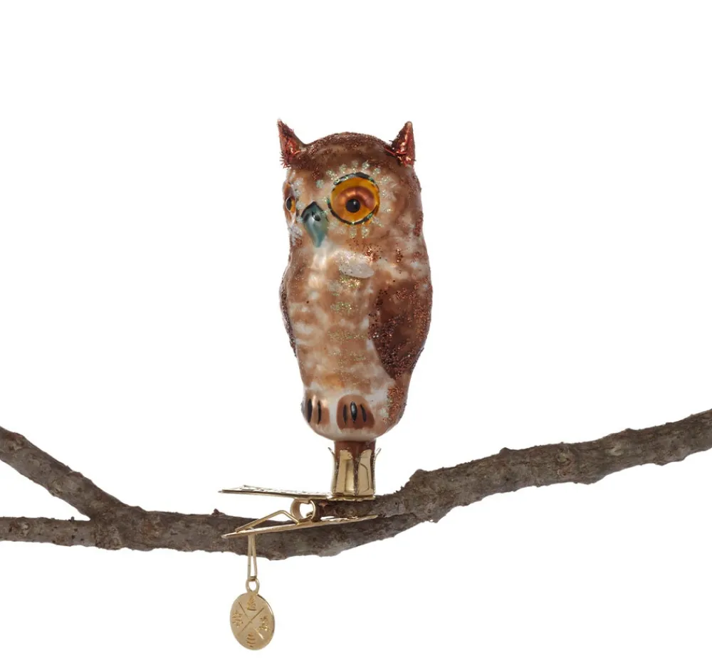 owl_handmade_glass_ornament_0.webp Owl Handmade Glass Ornament*The Met Store Store