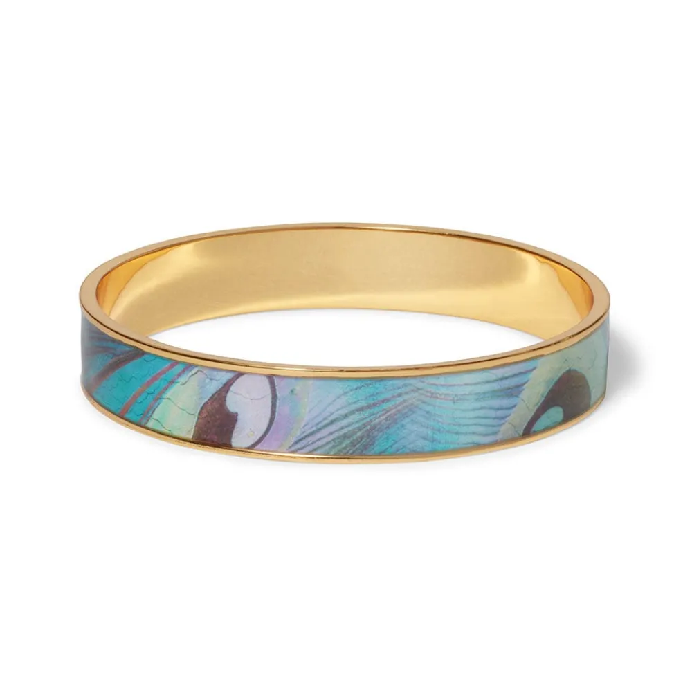 peacock_feather_enamel_bangle_0.webp Peacock Feather Enamel Bangle*The Met Store Best Sale