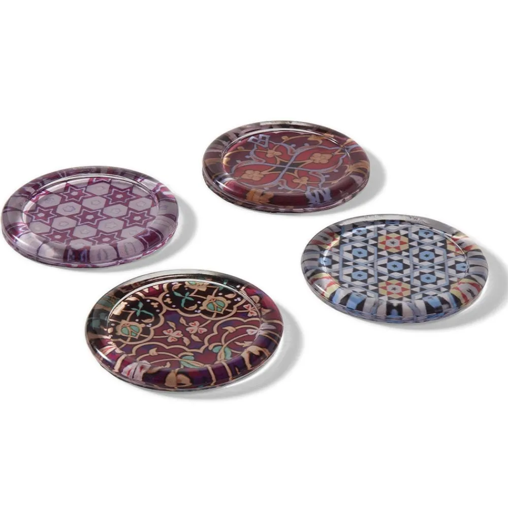 persian_patterns_glass_coasters_2.webp Persian Patterns Glass Coasters*The Met Store Hot