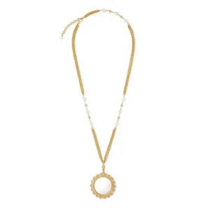 Philippine Pearl Magnifier Pendant Necklace*The Met Store Sale