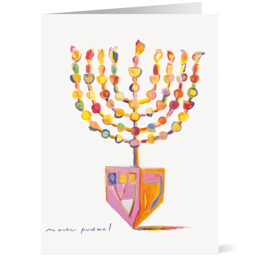 podwal_menorah_dreidel_holiday_cards_0.webp Podwal: Menorah Dreidel Holiday Cards*The Met Store Flash Sale