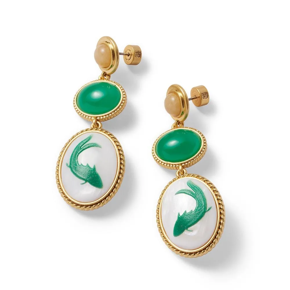 qing_bottle_fish_cameo_drop_earrings_2.webp Qing Bottle Fish Cameo Drop Earrings*The Met Store Outlet