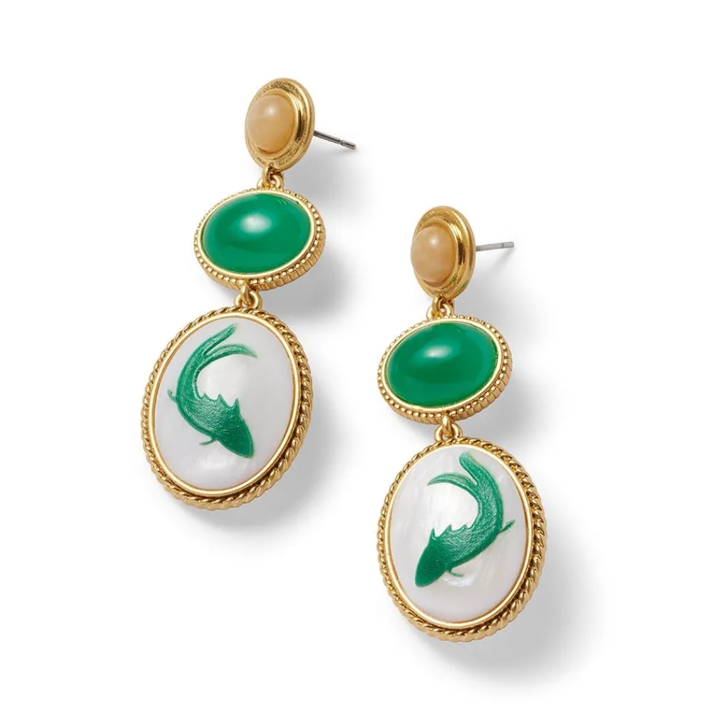 qing_bottle_fish_cameo_drop_earrings_3.webp Qing Bottle Fish Cameo Drop Earrings*The Met Store Outlet