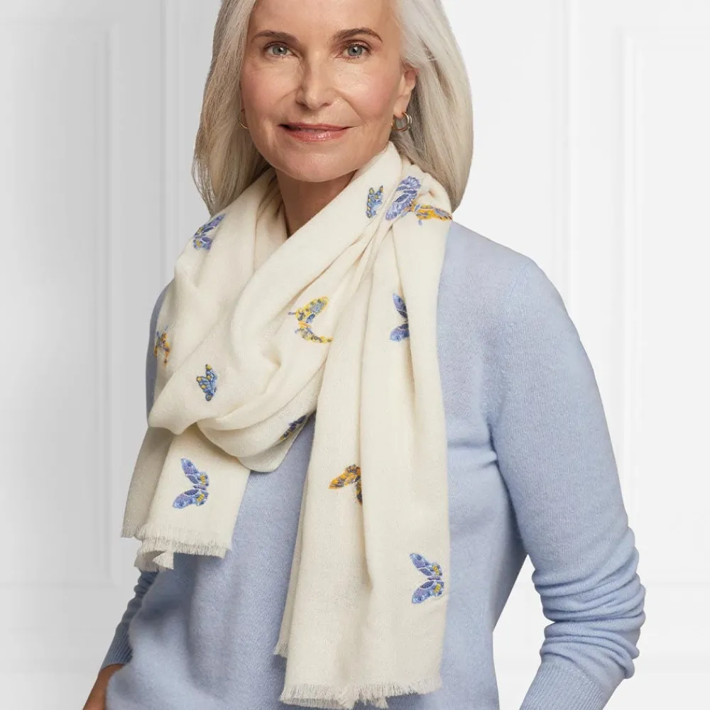 qing_embroidered_butterflies_oblong_scarf_1.webp Qing Embroidered Butterflies Oblong Scarf*The Met Store Clearance