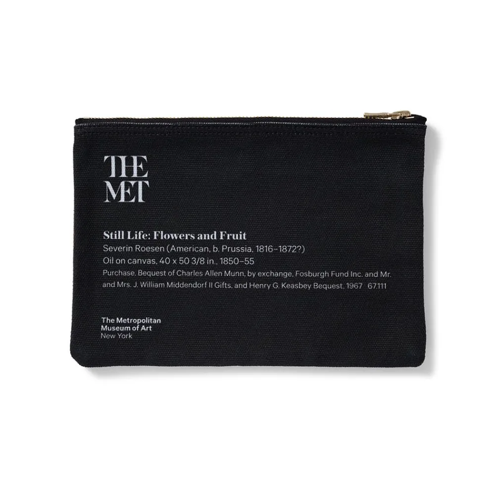 roesen_still_life_zip_pouch_1.webp Roesen Still Life Zip Pouch*The Met Store Sale