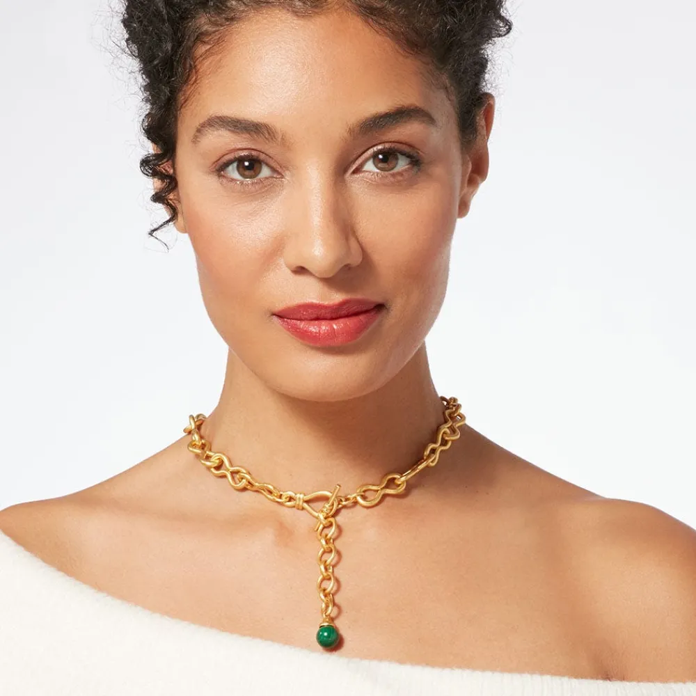 roman_malachite_statement_necklace_5.webp Roman Malachite Statement Necklace*The Met Store Fashion
