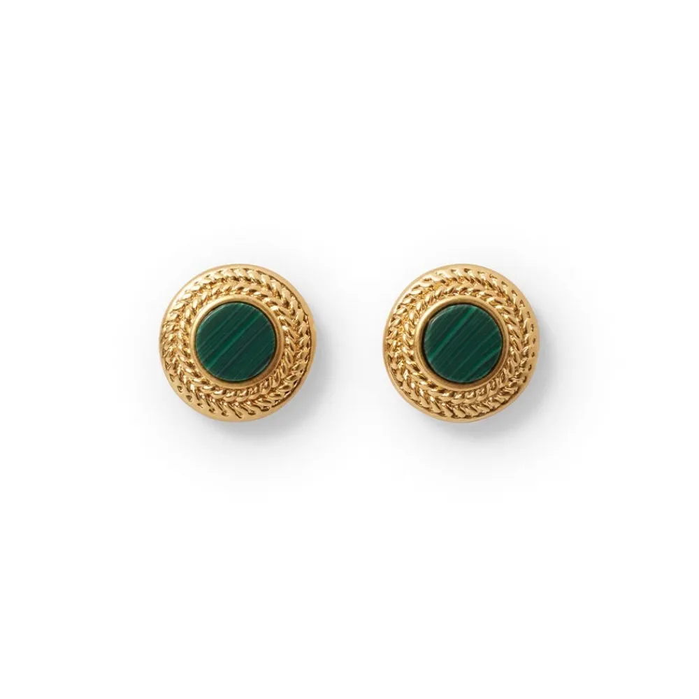 roman_malachite_stud_earrings_0.webp Roman Malachite Stud Earrings*The Met Store Hot