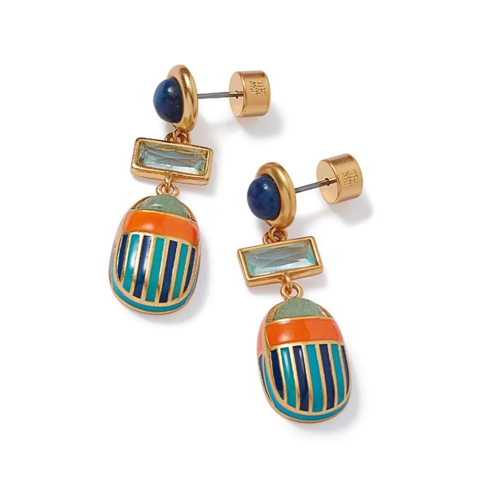 royal_scarab_drop_earrings_3.webp Royal Scarab Drop Earrings*The Met Store Hot