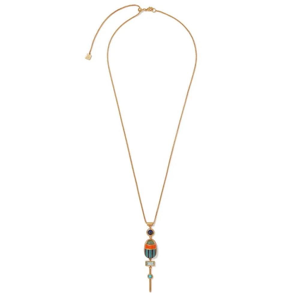royal_scarab_lariat_necklace_2.webp Royal Scarab Lariat Necklace*The Met Store Best Sale