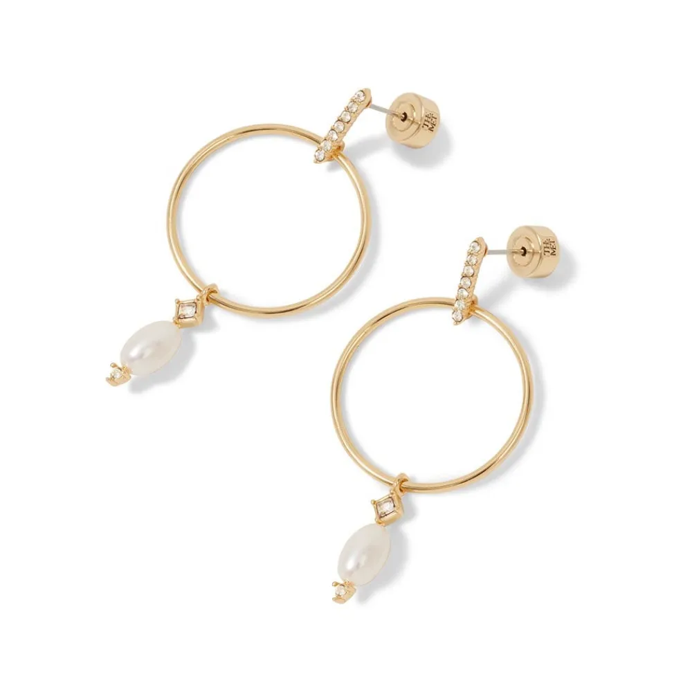 royal_tudor_forwardfacing_hoop_earrings_with_pearl_drops_1.webp Royal Tudor Forward-Facing Hoop Earrings with Pearl Drops*The Met Store Clearance
