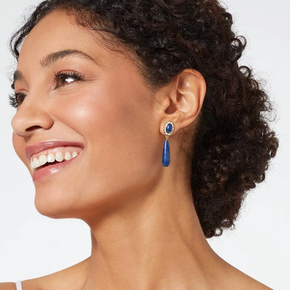 spanish_baldric_lapis_elongated_drop_earrings_3.webp Spanish Baldric Lapis Elongated Drop Earrings*The Met Store Shop