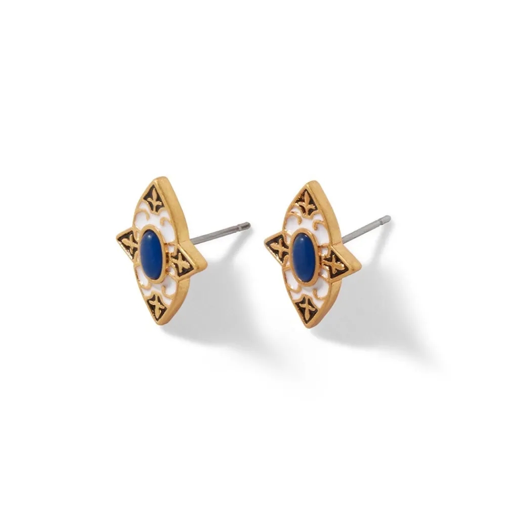 spanish_baldric_lapis_stud_earrings_2.webp Spanish Baldric Lapis Stud Earrings*The Met Store Discount