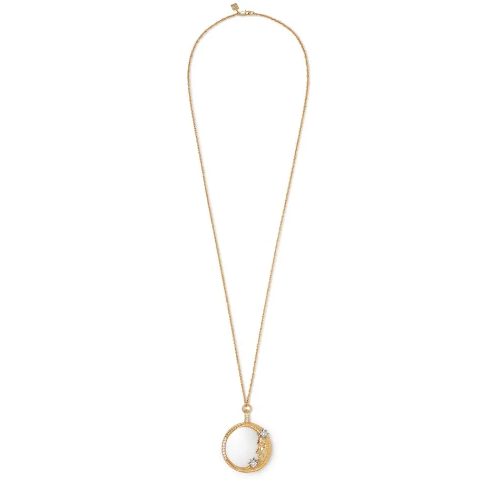 spanish_day_and_night_magnifier_pendant_necklace_and_moon_drop_earrings_set_2.webp Spanish Day and Night Magnifier Pendant Necklace and Moon Drop Earrings Set*The Met Store Cheap