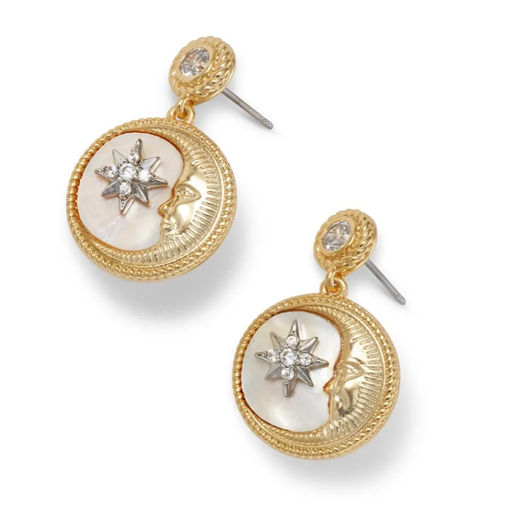 spanish_day_and_night_moon_drop_earrings_2.webp Spanish Day and Night Moon Drop Earrings*The Met Store Outlet