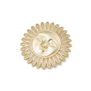 Spanish Day and Night Sun Brooch*The Met Store Discount