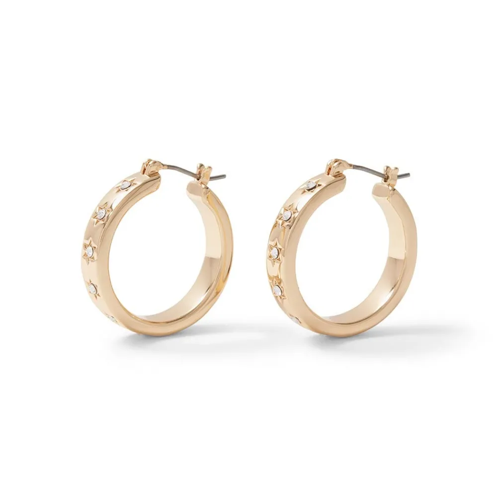 star_hoop_earrings_2.webp Star Hoop Earrings*The Met Store Cheap