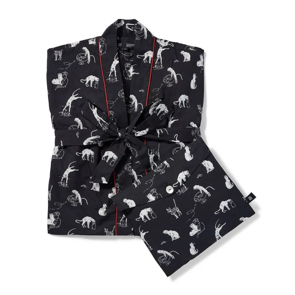 steinlen_cats_unisex_cotton_robe_4.webp Steinlen Cats Unisex Cotton Robe*The Met Store Best