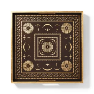 Sumatran Symbols Lacquer Tray*The Met Store Online