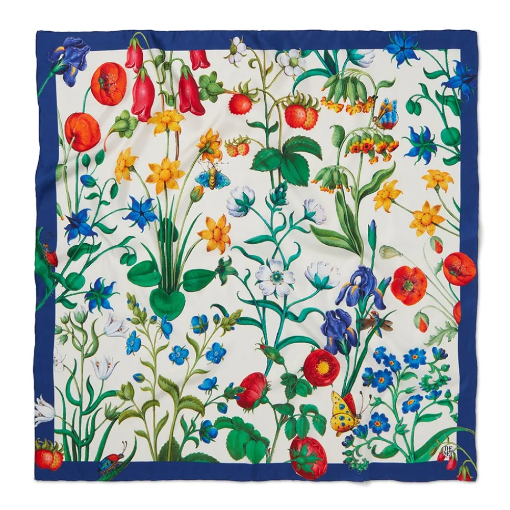 the_met_cloisters_garden_square_silk_scarf_0.webp The Met Cloisters Garden Square Silk Scarf*The Met Store Discount