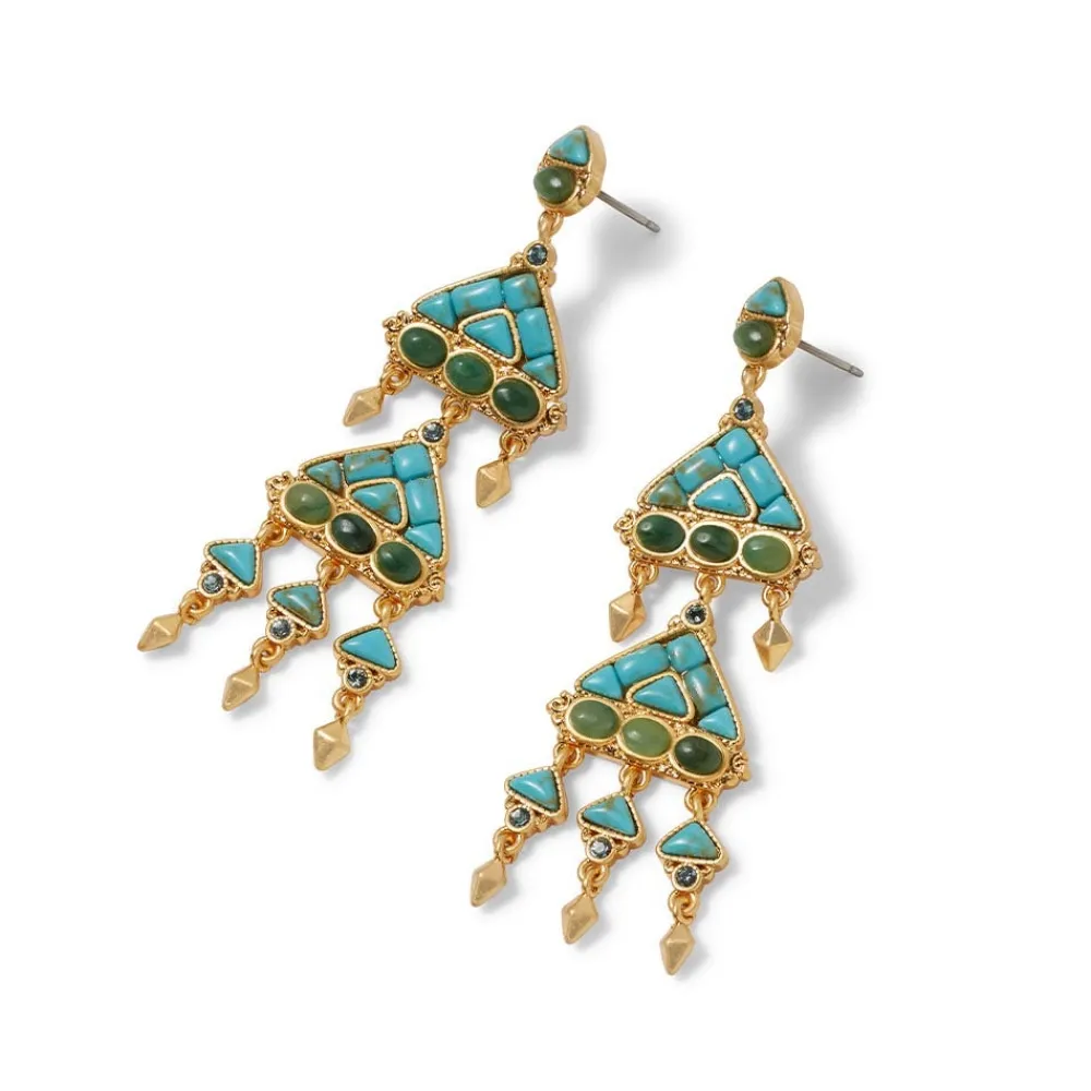 tibetan_mandala_fringe_drop_earrings_2.webp Tibetan Mandala Fringe Drop Earrings*The Met Store Best