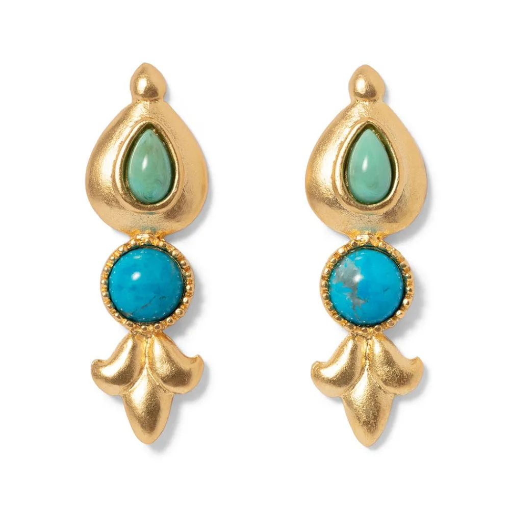 tibetan_turquoise_drop_earrings_0.webp Tibetan Turquoise Drop Earrings*The Met Store Flash Sale