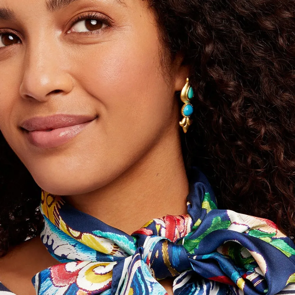tibetan_turquoise_drop_earrings_2.webp Tibetan Turquoise Drop Earrings*The Met Store Flash Sale