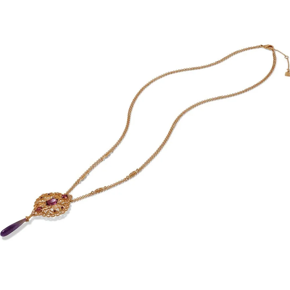 turkish_amethyst_long_pendant_necklace_3.webp Turkish Amethyst Long Pendant Necklace*The Met Store Cheap