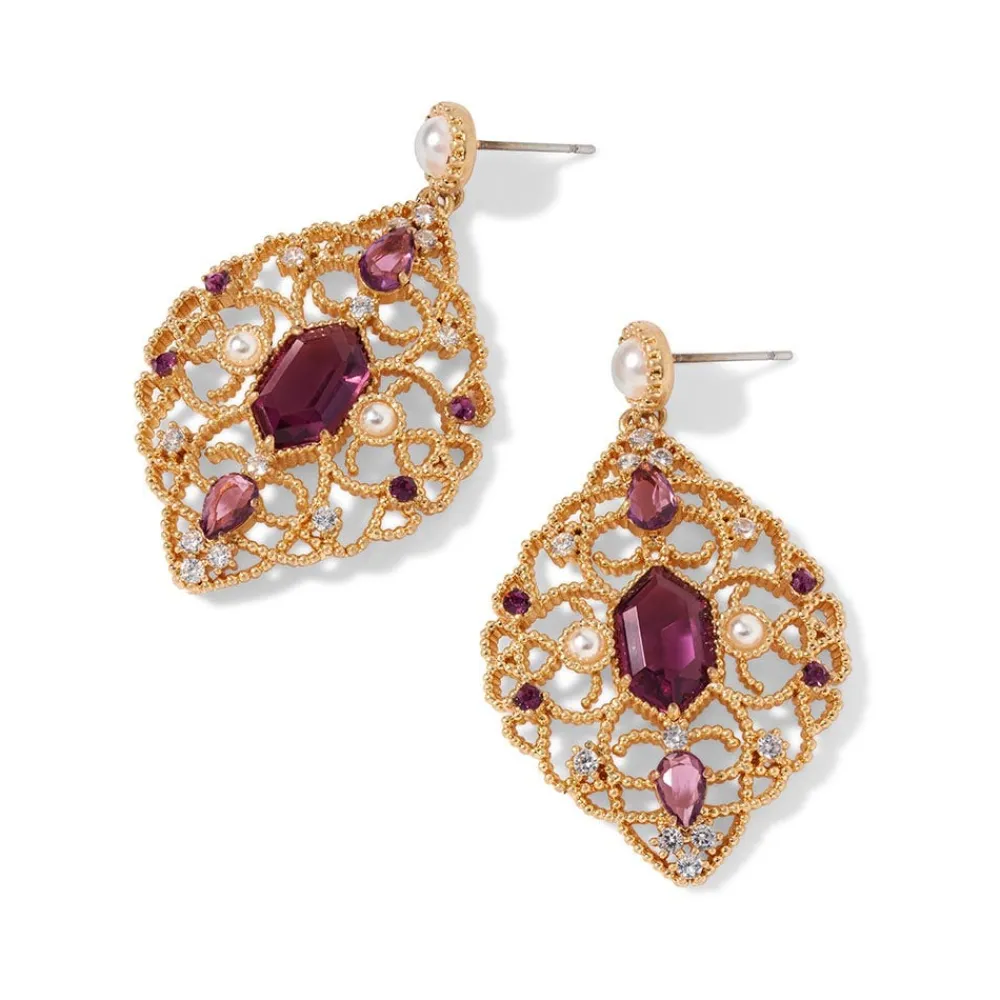 turkish_amethyst_statement_earrings_2.webp Turkish Amethyst Statement Earrings*The Met Store Fashion