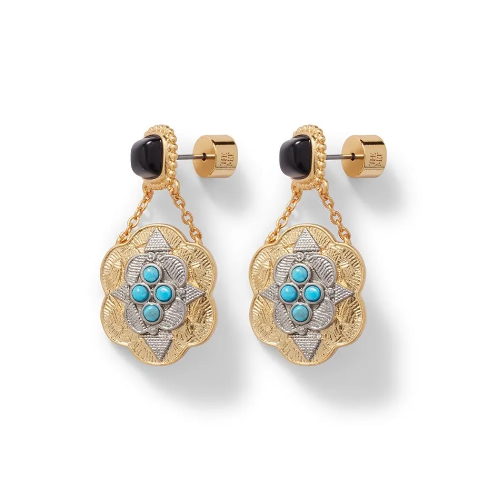 turkmen_chain_drop_earrings_2.webp Turkmen Chain Drop Earrings*The Met Store New