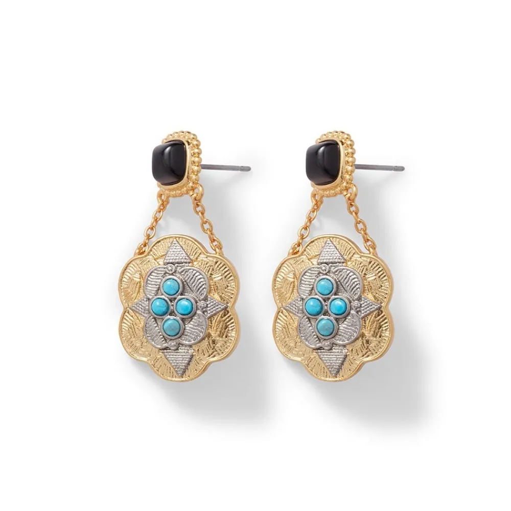 turkmen_chain_drop_earrings_3.webp Turkmen Chain Drop Earrings*The Met Store New