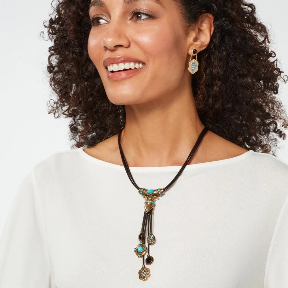 turkmen_leather_statement_necklace_1.webp Turkmen Leather Statement Necklace*The Met Store Flash Sale